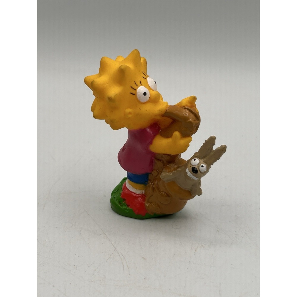 Vintage Burger King Simpsons Lisa Saxophone Sax Rabbit 2.5" Figure Toy Camp 1990